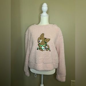 Wallflower Sherpa Fleece Corgi Christmas Sweater